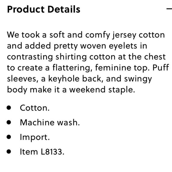 J. Crew Eyelet top with puff sleeves. Size M. - Picture 8 of 12